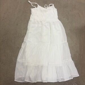 Guilty flowy lined ruffle tiered maxi dress